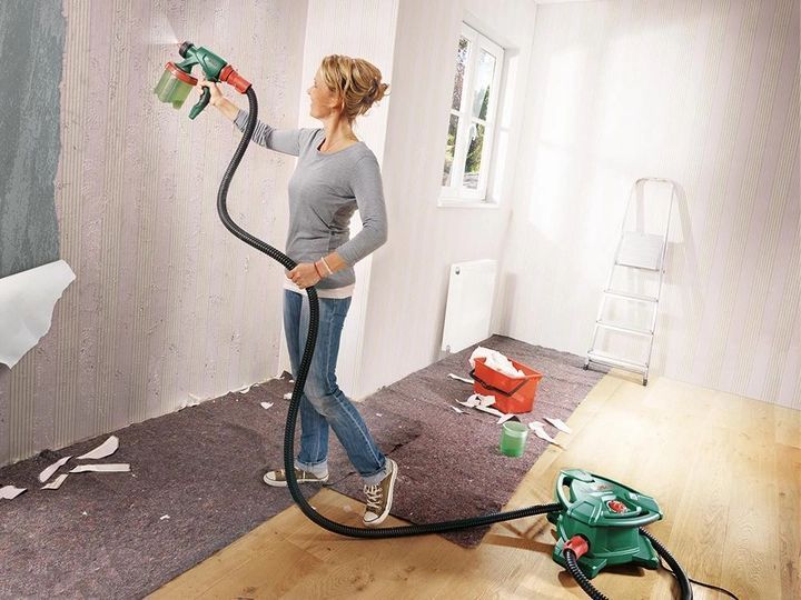Професійний електричний фарборозпилювач Bosch PFS 5000 Е : 1200 Вт, нанесення фарби 3 м&sup2;/хв, контейнер 1 л 0603207200 фото