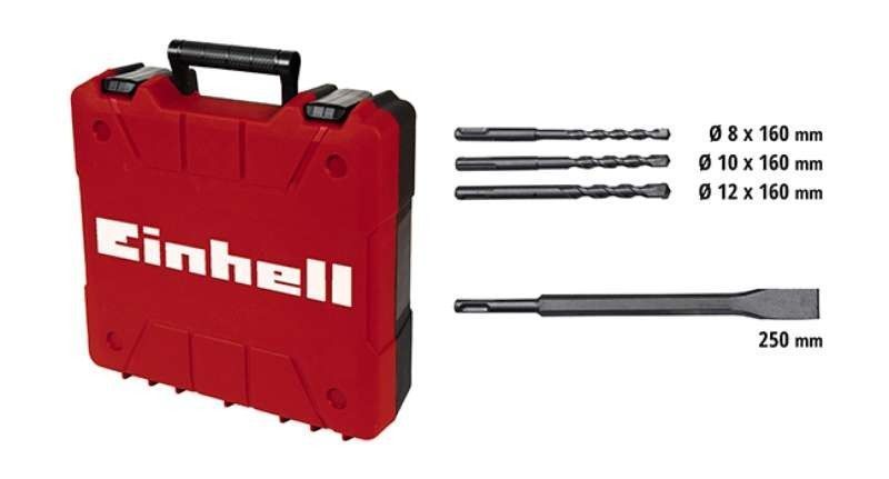 Потужний електричний перфоратор Einhell TC-RH 620 4F Kit : 620 Вт, 2.2 Дж, 1250 об/хв, 5200уд/хв 4257992 фото