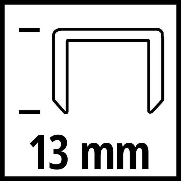 Скоби для будівельних степлерів Einhell 5,7 х 13 мм, 3000шт (4137850) 4137850 фото