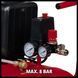 Потужний масляний компресор Einhell TC-AC 270/50/8 : 1,8 кВт /2,5 к.с., об.х.х. 2850 об/хв, 270 л/хв, 8 бар 4007360 фото 3