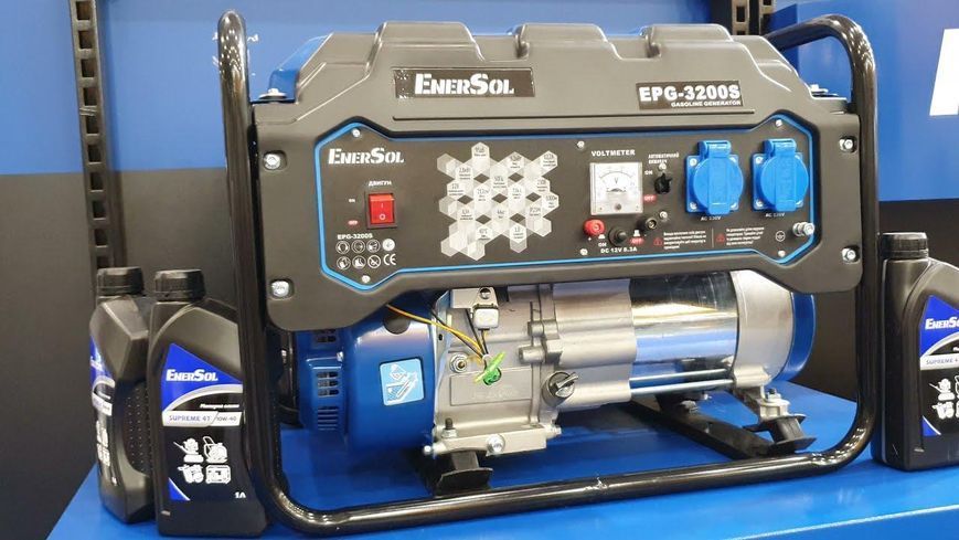 Генератор бензиновий EnerSol EPG-3200S : 3.2 кВт - однофазний, ручний старт, бензин 2146 фото