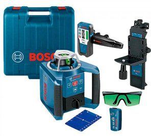 Професійний ротаційний лазерний нівелір BOSCH GRL 300 HVG SET Professional : зелений промінь, оригінал 0601061701 фото