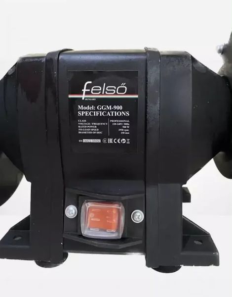 Потужне точило дисково-стрічкове (точило-гріндер) FELSO GGM-900 : 900 Вт, 2950 об/хв, диск 150 мм GGM-900 фото