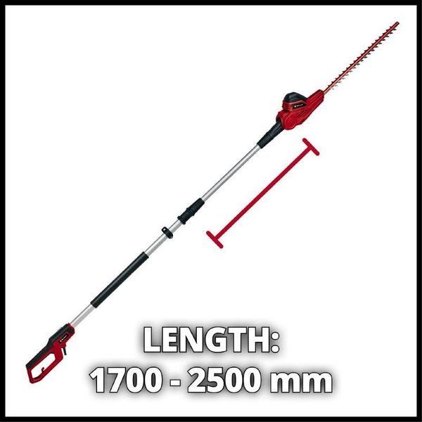 Потужний кущоріз телескопічний Einhell GC-HH 5056 : 500 Вт, довжина шини/ножа 56 см / 47 см, телескопічна штанга 3403870 фото