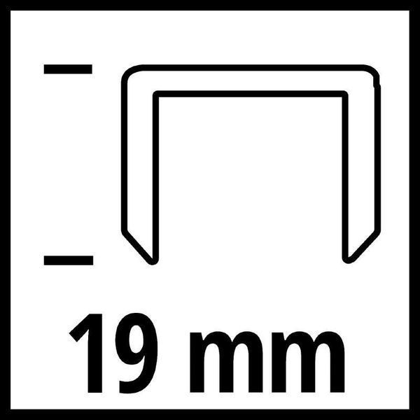 Скоби для будівельних степлерів Einhell 5,7х19 мм, 3000 шт. (4137875) 4137875 фото
