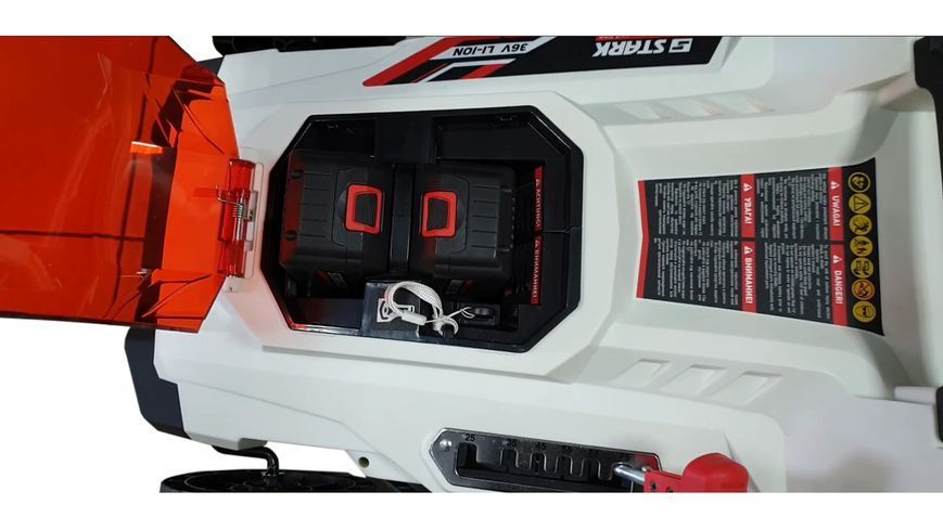 Акумуляторна газонокосарка Stark BLM-36-430 SET : з АКБ 2шт-18V 4.0 Ah + 2шт ЗП, 43 см ширина, 700 м2, (310100002.promo1) 108470 фото