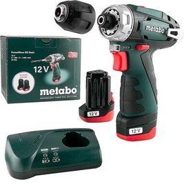 Акумуляторний шуруповерт Metabo PowerMaxx BS Basic 2х2,0 Ач картонна коробка (600984000) 600984000 фото