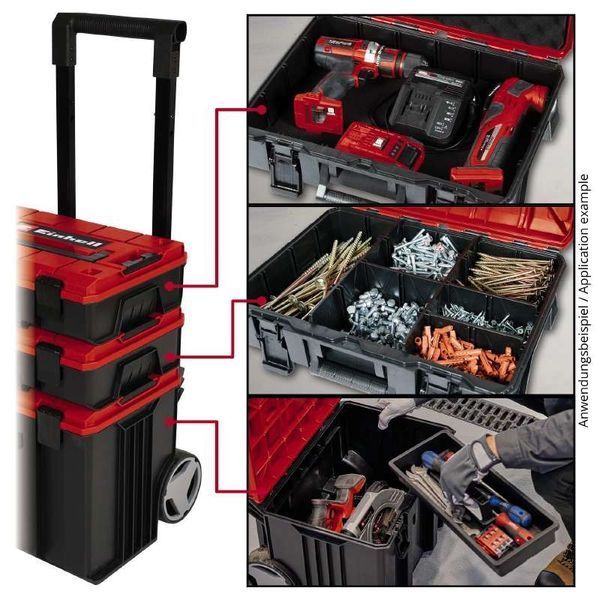 Якісний пластиковий кейс Einhell E-Case Tower : навантаження до 120 кг (4540015) 4540015 фото