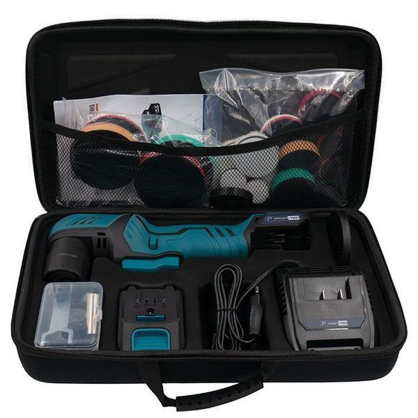 Акумуляторна ексцентрикова полірувальна машина PROFI-TEC PPM-8012SCP Set : з АКБ 12V 2.5 Ah+ЗП, круг 80мм 006070 фото