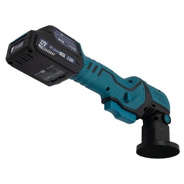Акумуляторна ексцентрикова полірувальна машина PROFI-TEC PPM-8012SCP Set : з АКБ 12V 2.5 Ah+ЗП, круг 80мм 006070 фото