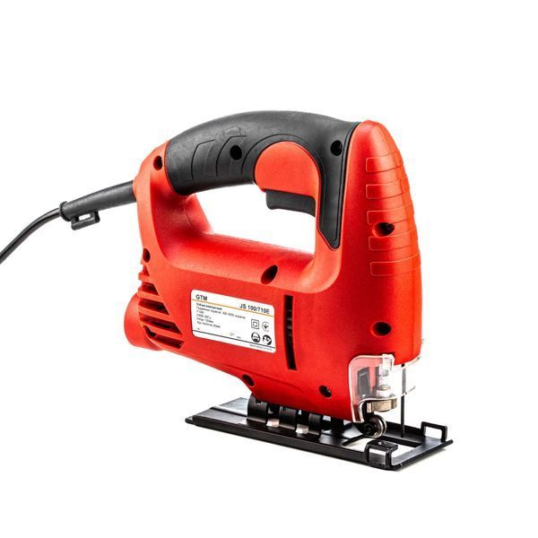 Потужний електричний ручний електролобзик GTM JS100/710E : 710 Вт, 3000 ход/хв, хід полотна 28 мм, вага 2.7кг FAY 2561 фото