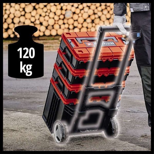 Якісний пластиковий кейс Einhell E-Case Tower : навантаження до 120 кг (4540015) 4540015 фото