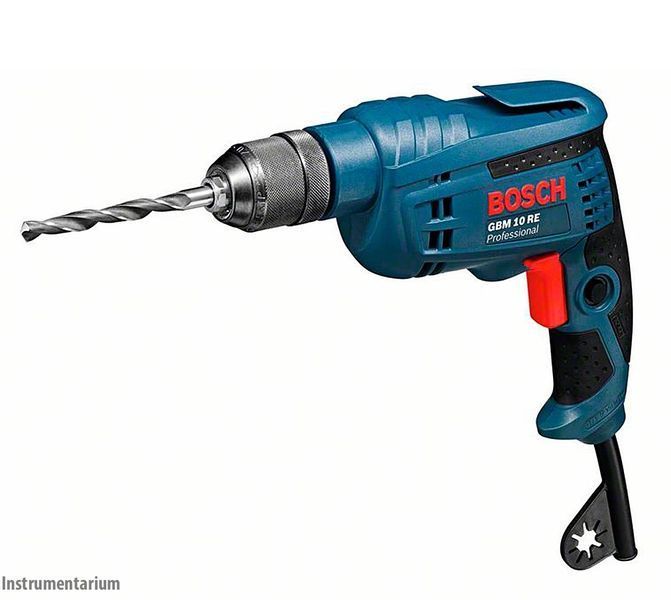 Професійна дриль електричний безударний Bosch Professional GBM 10 RE : 600 Вт, 2600 об/хв, Нм 20, діаметр свердла 1-10 мм 0601473600 фото