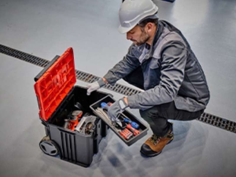 Якісний пластиковий кейс Einhell E-Case Tower : навантаження до 120 кг (4540015) 4540015 фото