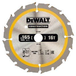 Диск пильний 165 х 20 (16Т) DeWALT DT1948 DT1948 фото