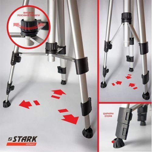 Тринога для нівеліру STARK Tripod-1500 1,5 м (290050014) 290050014 фото