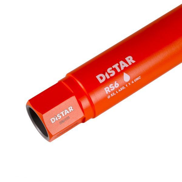 Якісне свердло алмазне Distar DDS-W 052X450X1 1/4 UNC RS6 : &empty; 52мм х 450мм, бетон армований 10170085180 фото