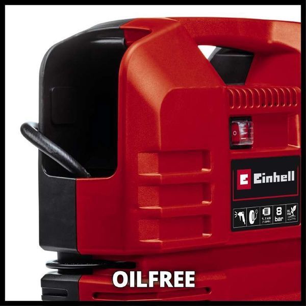 Потожний компресор Einhell TC-AC 190 OF Set : 1100 Вт, 3750 об/хв, макс.продуктивність 190л /хв (4020660) 4020660 фото
