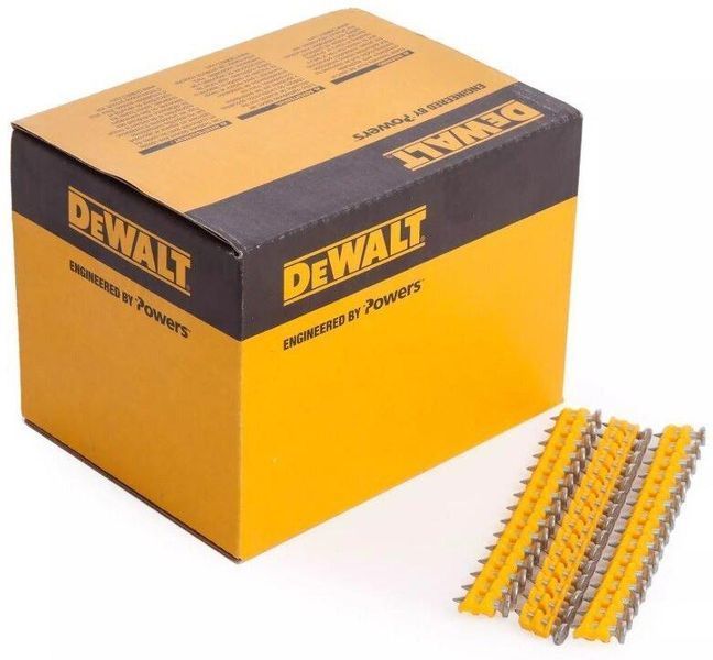 Цвяхи по м&rsquo;якому бетону для степлера DCN890 DeWALT DCN8901045 : 45 х 2.6 - 510 шт, DCN8901045 фото