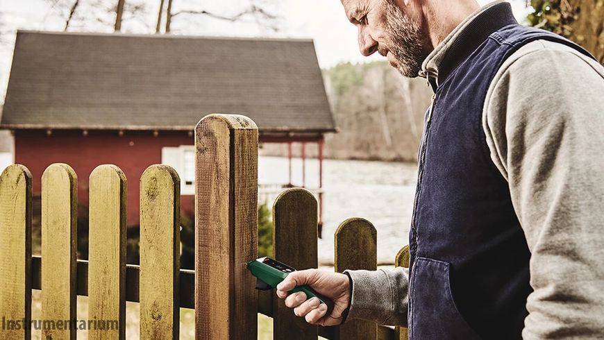 Якісний вологомір деревини Bosch UniversalHumid : діапазон вимірювань (&deg;) 7.1-74.7 % (1 режим) | 6.4-61.9% (2 режим) 0603688000 фото