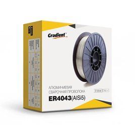 Зварювальний дріт алюмінієвий GRADIENT ER4043 &Oslash;0,8 мм (0,5 кг) AlSi5 ER4043 фото