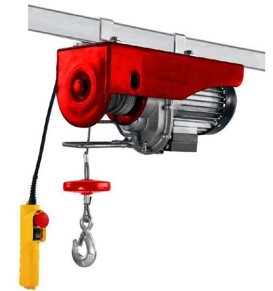 Тельфер Einhell TC-EH 600 : 1050 Вт, без шківа/ з шківом 300/600 кг, без шківа/зі шківом 18 м/9 м, вага 16.75 кг 2255150 фото