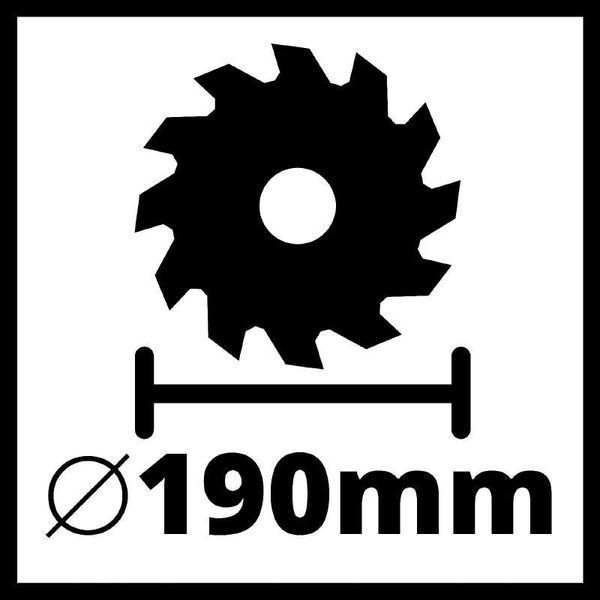 Потужна пила циркулярна Einhell TC-CS 1410 : 1410 Вт, 5500 об/хв, диск 190x30x2,5 мм / 24 4331050 фото