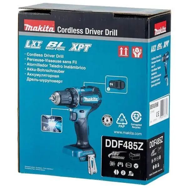 Професійний акумуляторний дриль-шурупокрут MAKITA DDF485Z : 18V, (без АКБ і зарядного) DDF485Z фото