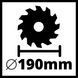 Потужна пила циркулярна Einhell TC-CS 1410 : 1410 Вт, 5500 об/хв, диск 190x30x2,5 мм / 24 4331050 фото 5
