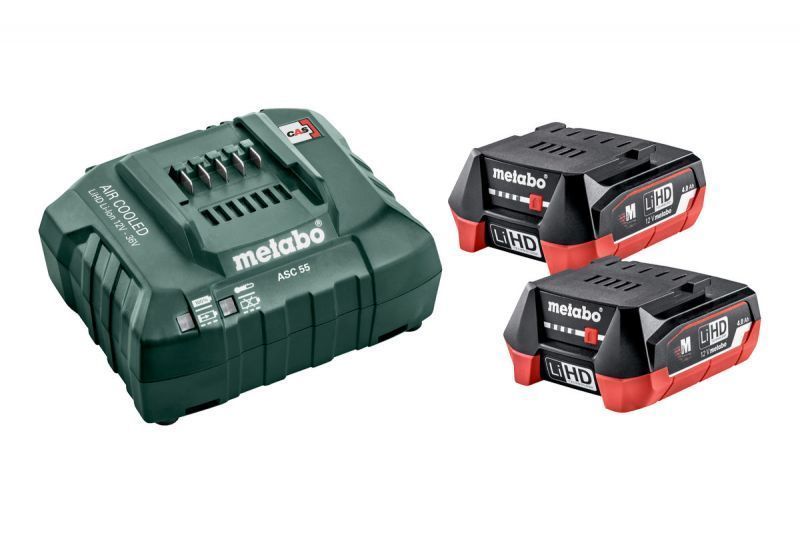Потужний акумуляторний перфоратор Metabo Powermaxx BH 12 BL 16 : з АКБ 12V 2шт-4.0 Ач, 1.3 Дж (600207850) 600207850 фото