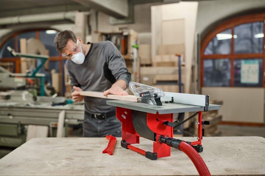 Потужна стаціонарна циркулярна пила (настільна циркулярка) Einhell TC-TS 8 I : 500 Вт, 200мм круг, 2950 об/хв (4340412) 4340412 фото