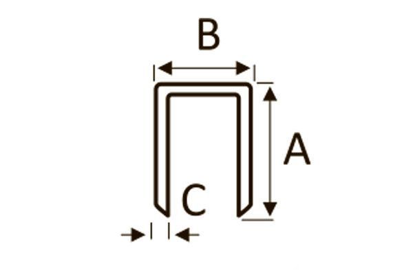 Скоби до степлера Sigma 5,8 на 32 мм (5000 шт.) 2816321 2816321 фото