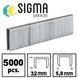 Скоби до степлера Sigma 5,8 на 32 мм (5000 шт.) 2816321 2816321 фото 1