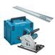 Професійна ручна заглибна дискова пила Makita SP 6000J : 1300 Вт, 165мм, 55мм глибини погружна в кейсі + лінійка 1.5м SP6000J лінійка фото 1