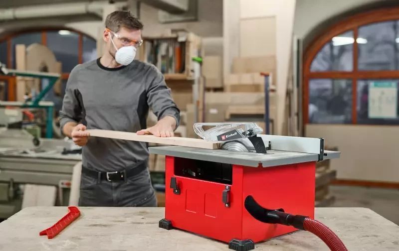 Потужна стаціонарна циркулярна пила (настільна циркулярка) Einhell TC-TS 8 : 900 Вт, 210мм диск, 4800 об/хв (4340426) 4340426 фото
