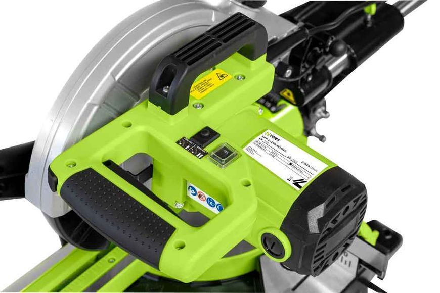 Торцювальна пила з протяжкою Zipper ZI-KGS255DS (2 кВт (230 В), диск 255мм, лазер) ZI-KGS255DS фото