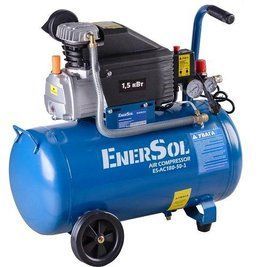 Масляний повітряний компресор EnerSol ES-AC180-50-1 : 230В, 50л, 1,5 кВт, 8 бар, 29 кг ES-AC180-50-1 фото