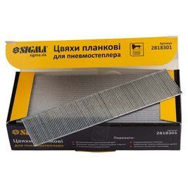 Цвяхи планкові для пневмостеплера 30&times;1.25&times;1мм (5000шт) SIGMA (2818301) 2818301 фото