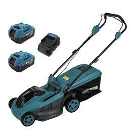 Професійна газонокосарка акумуляторна PROFI-TEC EcoCut 43 Lite : з АКБ 2шт-20V 4 Ah, скошування 430 мм (007366) 007366 фото