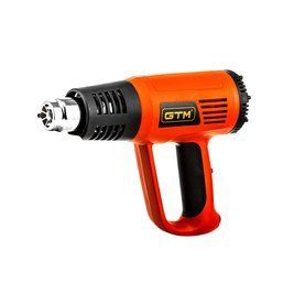 Професійний технічний фен (будівельний) GTM HG2000E : 2 кВт, 3 режима, 80&deg;C-600&deg;C, насадки 4шт 2720 фото