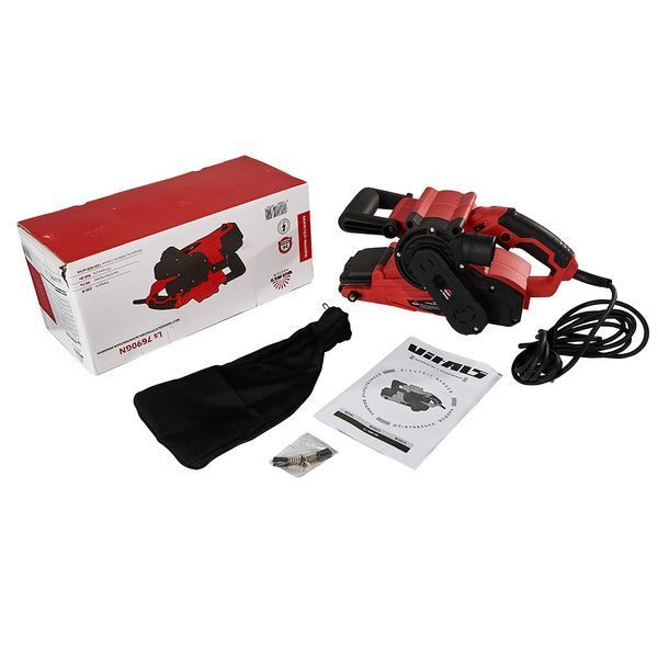 Потужна стрічкова шліфувальна машина ( шліфмашина ) Vitals master Ls 7690 GN : 900 Вт, розмір стрічки 76х533 мм 158702 фото