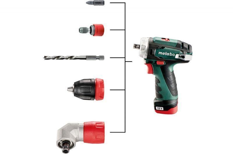 Акумуляторний шурупокрут Metabo PowerMaxx BS Quick (+2 акб 2.0 А/ч, 12В) 600156500 600156500 фото