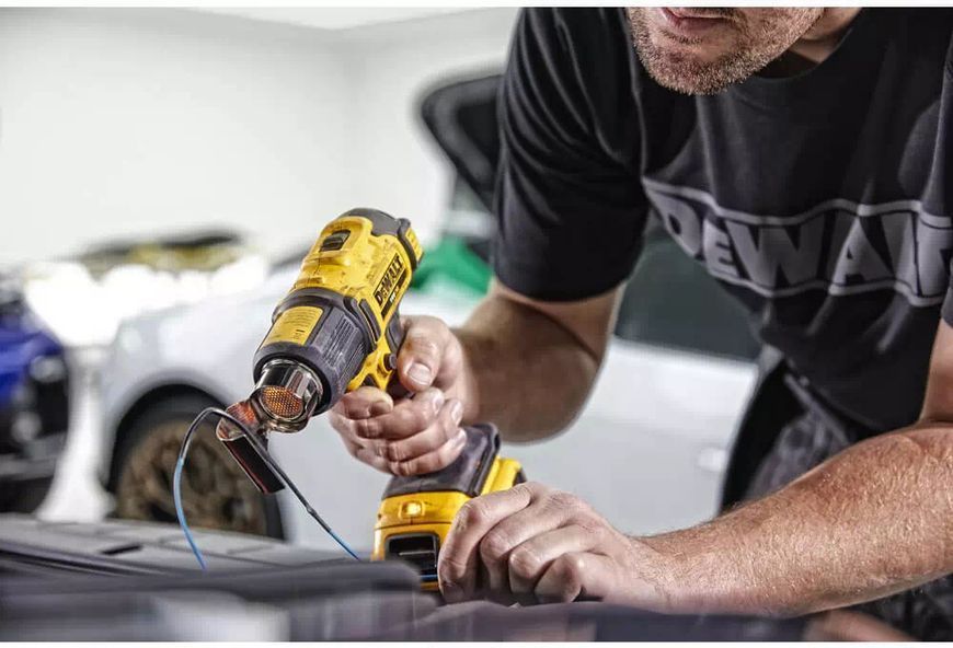 Акумуляторний промисловий фен DeWALT DCE530N : 18 В, 290&deg;С/530&deg;С, 190 л/хв, без АКБ DCE530N фото