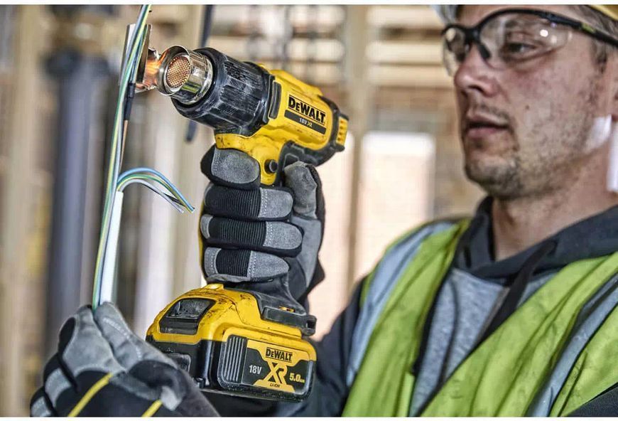 Акумуляторний промисловий фен DeWALT DCE530N : 18 В, 290&deg;С/530&deg;С, 190 л/хв, без АКБ DCE530N фото