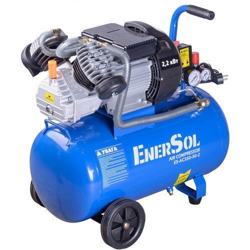 Масляний повітряний компресор EnerSol ES-AC350-50-2 : 230В, 50л, 2,2 кВт, 8 бар, 34,1кг ES-AC350-50-2 фото