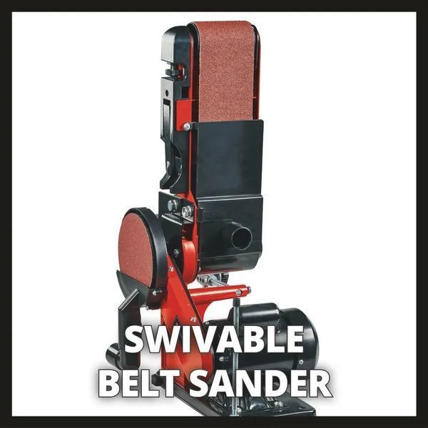 Професійний шліфувальний верстат Einhell TC-US 380 (4419257) : 380 Вт, діамер круга 150 мм, розмір стрічки 100x914 мм 4419257 фото