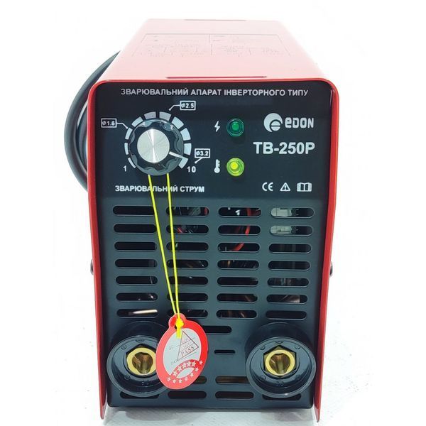 Набір для зварювальника EDON TB-250 P : 5 одиниць (зварка, маска, електроди, рукавиці і кутники) Набір зварника 1 фото