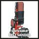 Професійний шліфувальний верстат Einhell TC-US 380 (4419257) : 380 Вт, діамер круга 150 мм, розмір стрічки 100x914 мм 4419257 фото 2