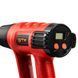 Професійний технічний фен (будівельний) GTM HG2000EM : 2 кВт, 2 режима, 50&deg;C-600&deg;C, насадки 4шт 2721 фото 2