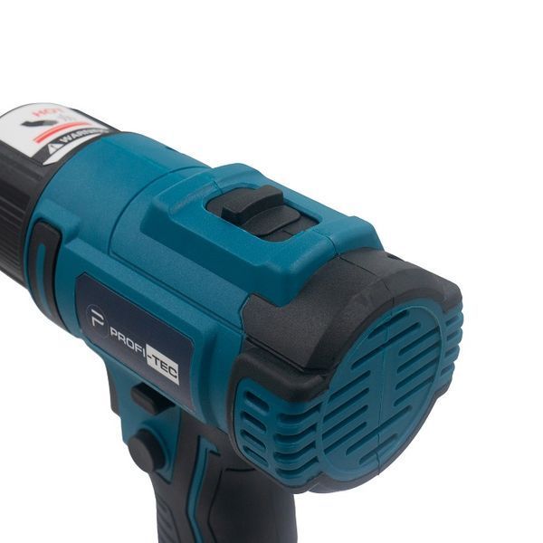 Акумуляторний фен PROFI-TEC DHG550PT POWERLine : без АКБ, 350 &ndash; 550 &deg;С, 200л/хв 005933 фото
